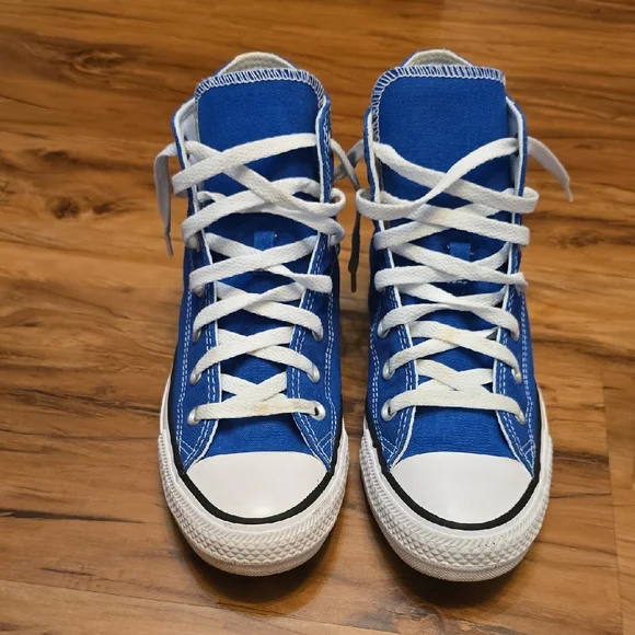 Converse Blue High-Top Sneakers - Picture 1 of 8